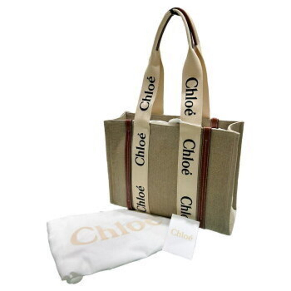 Chloe Tote Bag Canvas Beige - Picture 8 of 8